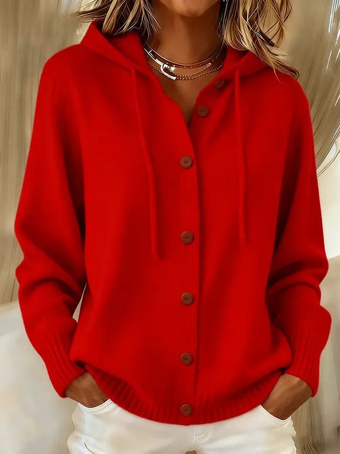 Montserrat | Maglione con Cappuccio e Bottoni