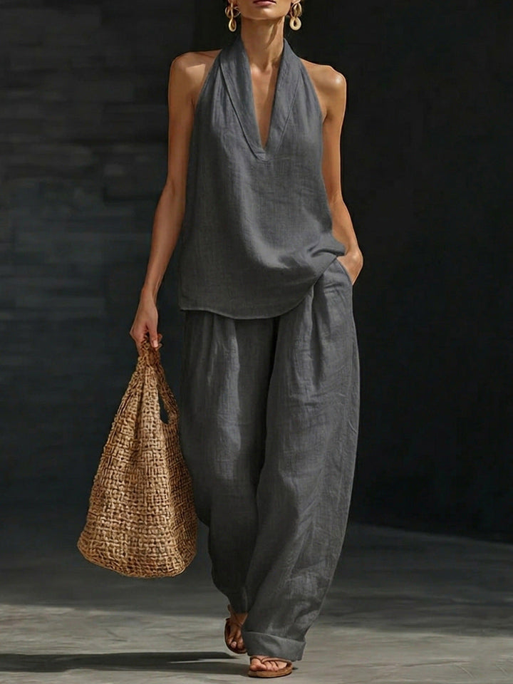 Zoë™ – Top senza maniche e pantaloni larghi