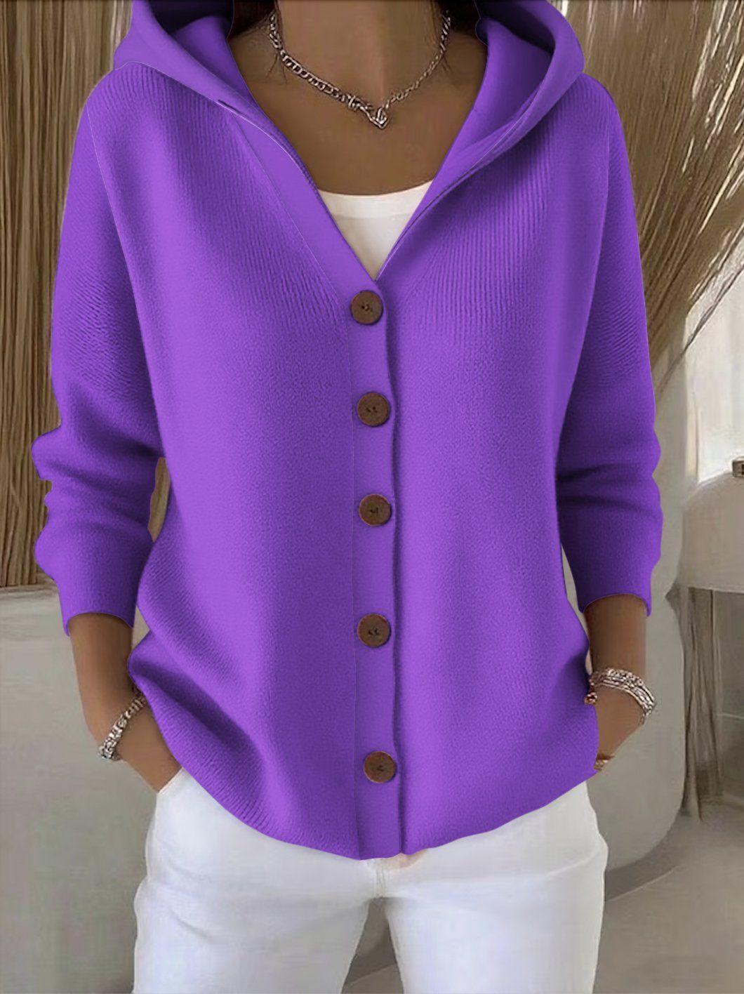 Mercedes | Felpa con Cappuccio in Maglia