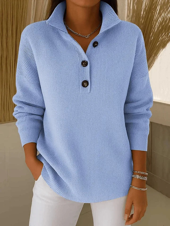 Nicoletta | Maglione Polo con Scollo a V