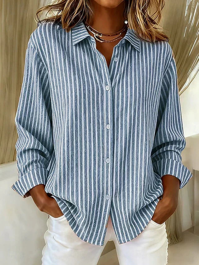 Isabel | Camicia a Righe con Bottoni