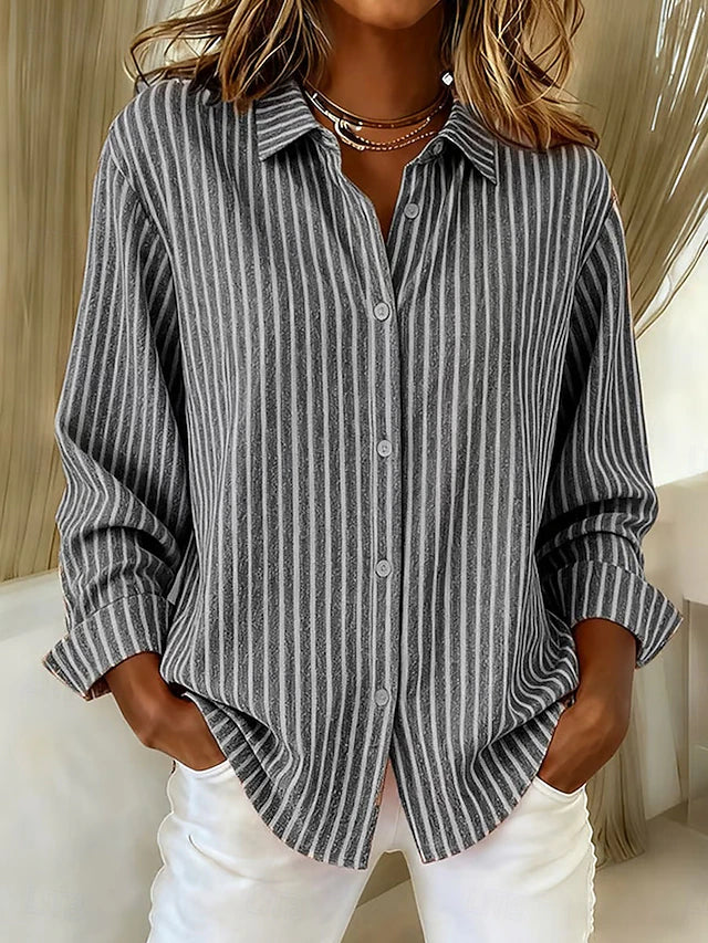 Isabel | Camicia a Righe con Bottoni