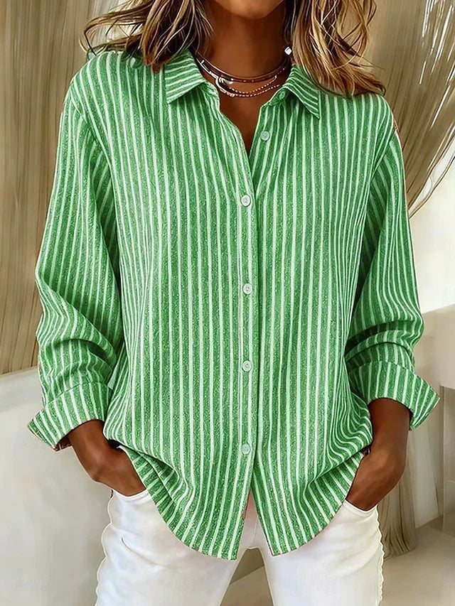 Isabel | Camicia a Righe con Bottoni