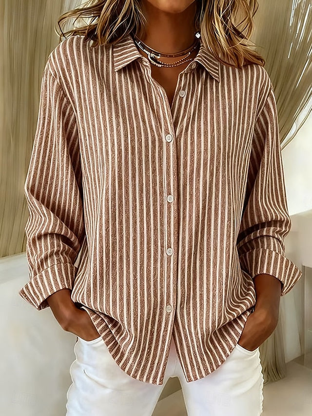 Isabel | Camicia a Righe con Bottoni