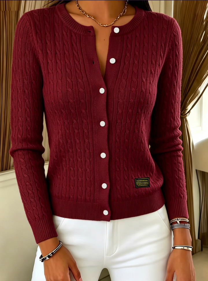 Tilde | Cardigan a trecce con bottone