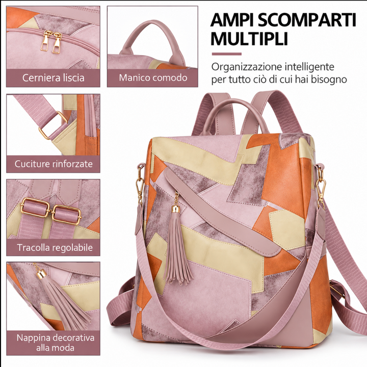 Delfina | Zaino Antifurto a Quadri