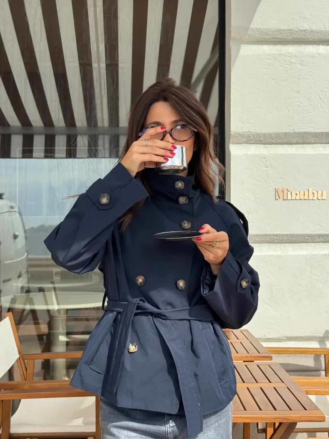 Teresa | Trench Impermeabile con Cintura