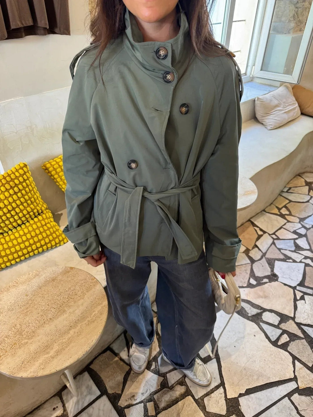 Teresa | Trench Impermeabile con Cintura