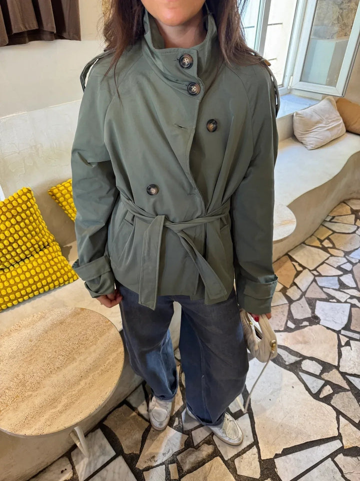 Teresa | Trench Impermeabile con Cintura