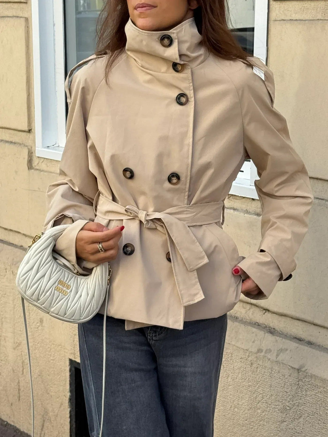Teresa | Trench Impermeabile con Cintura