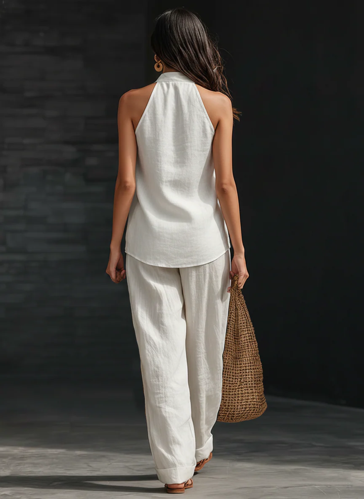 Zoë™ – Top senza maniche e pantaloni larghi
