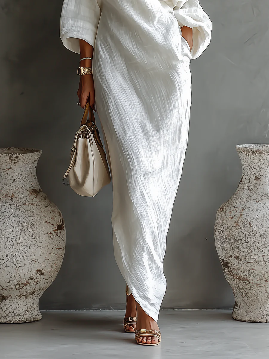 Elise™ | Abito maxi asimmetrico ed elegante