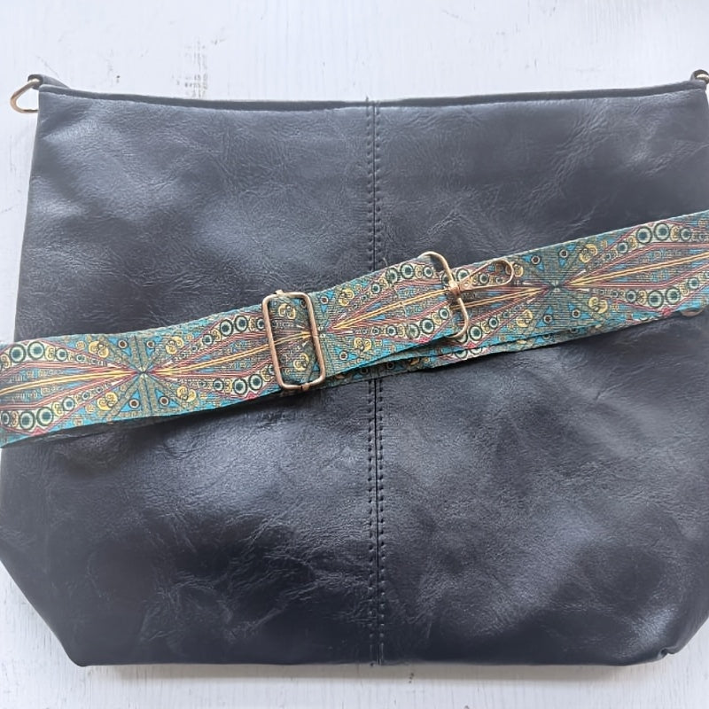 Serena | Borsa a Tracolla Grande Capacità in Stile Etnico, Borsa Vintage con Banda Larga, Borsa Pratica da Tutti i Giorni Multiuso Grande Capacità, Adatta per il Tempo Libero e i Viaggi