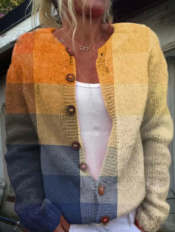 Irma | Cardigan con Motivo Floreale