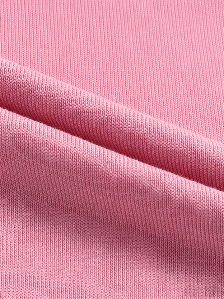 Rosanna | Cardigan Rosa con Cappuccio e Chiusura a Bottoni