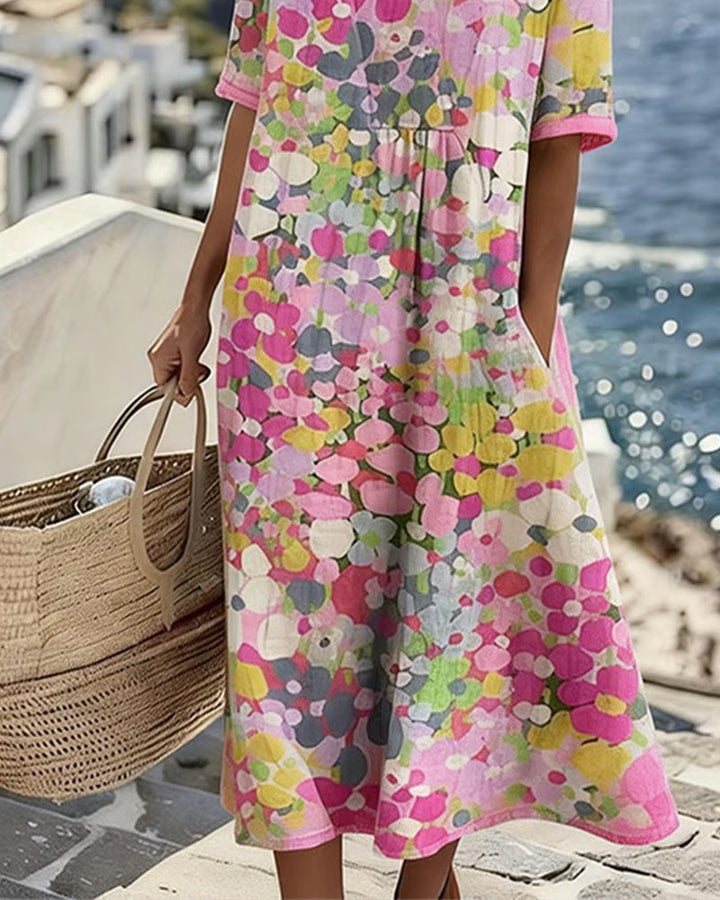 Fioralba | Abito Midi Floreale Elegante