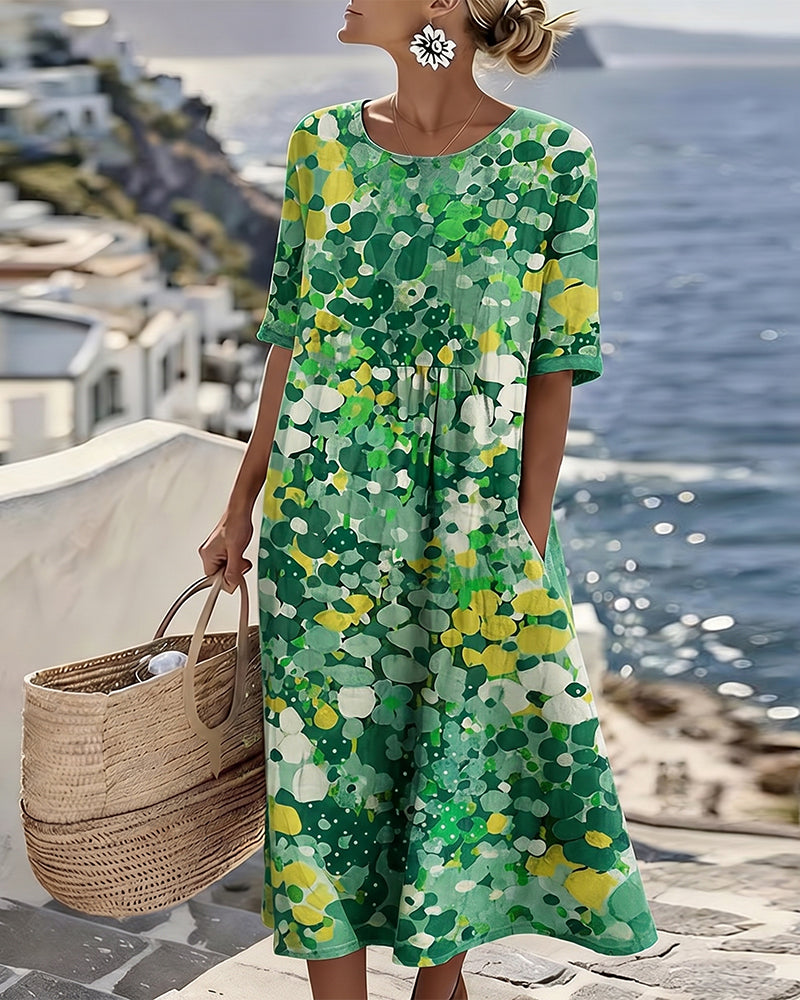 Fioralba | Abito Midi Floreale Elegante