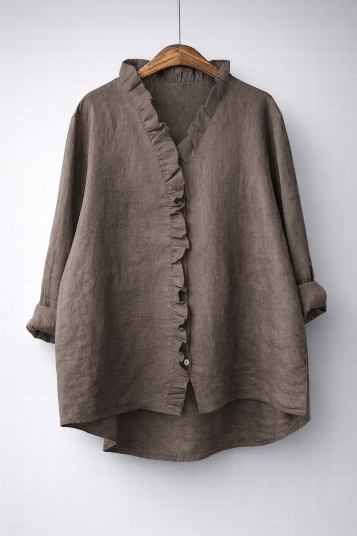 Raffaella | Camicia Elegante con Balze