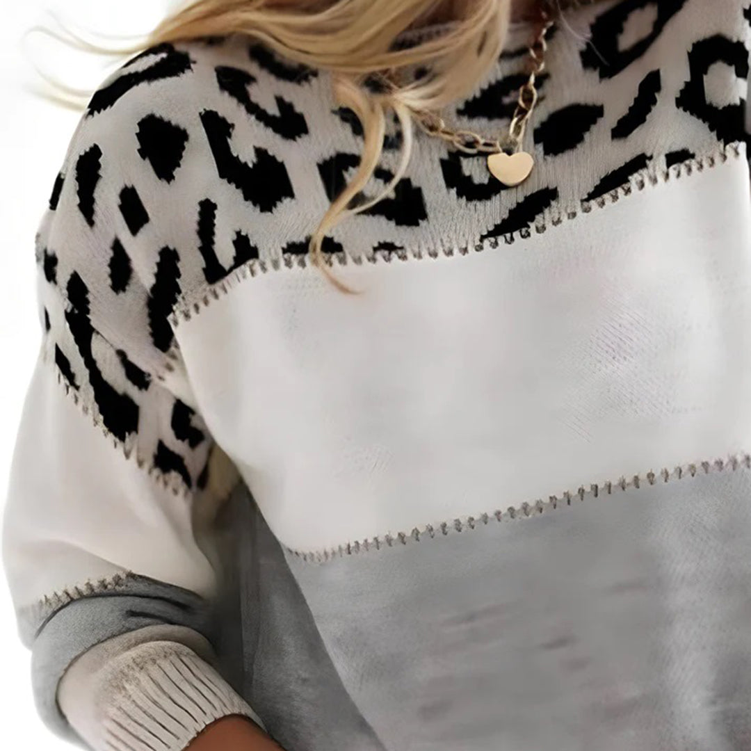Caterina | Maglione oversize animalier