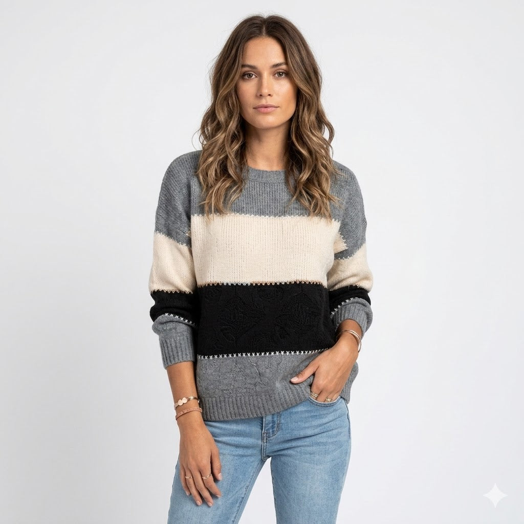Onorina | Maglione a blocchi di colore