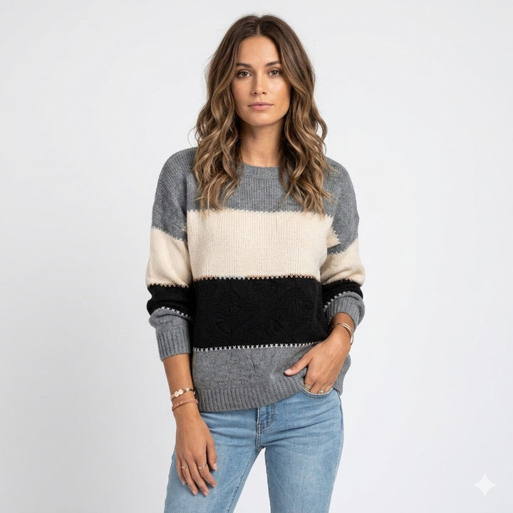 Onorina | Maglione a blocchi di colore