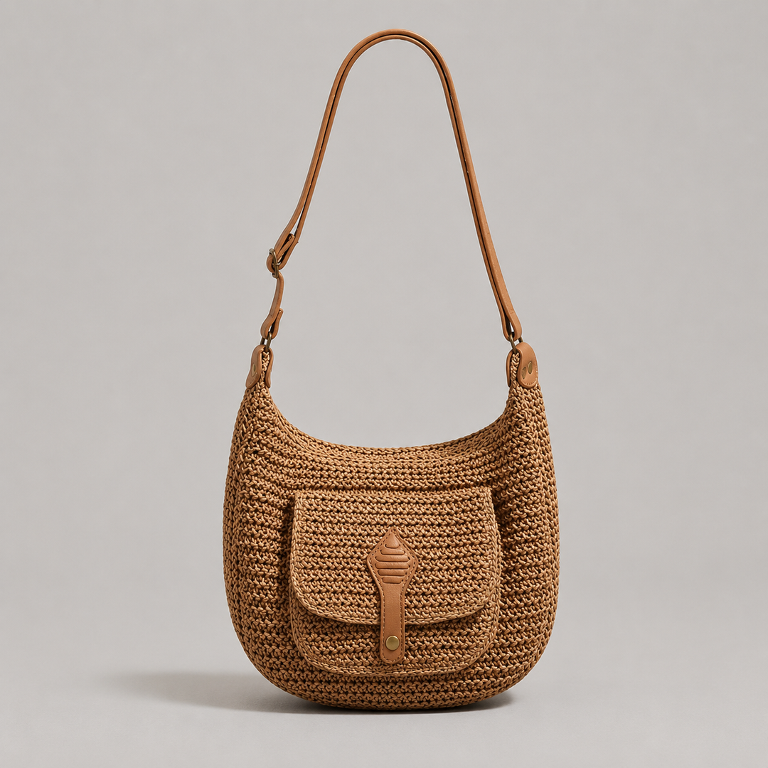 Chiara | Borsa a Spalla Intrecciata da Ogni Giorno Marrone
