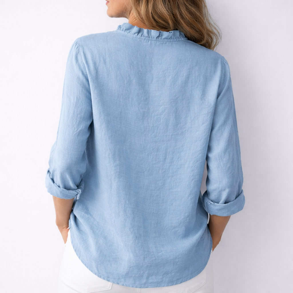 Raffaella | Camicia Elegante con Balze