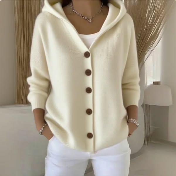 Assia | Cardigan con cappuccio