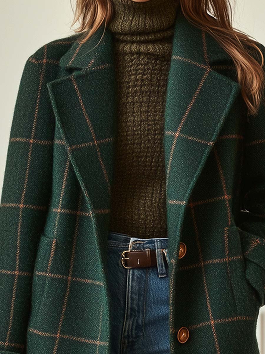 Elena | Cappotto a Quadri