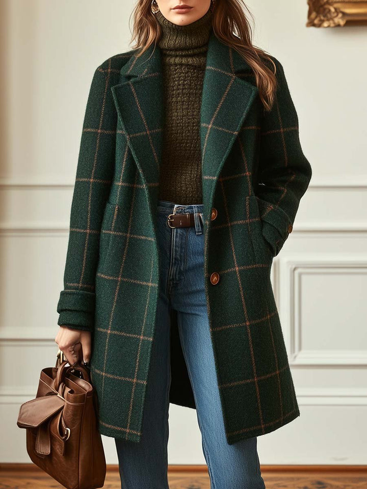 Elena | Cappotto a Quadri