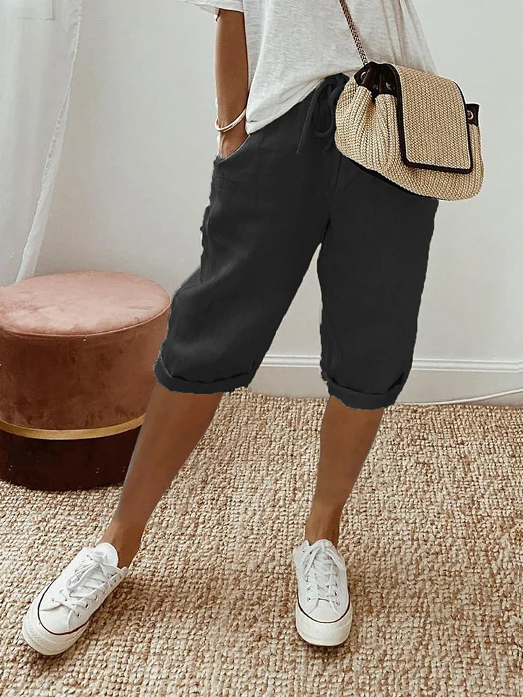 Lunara | Pantaloni Corti in Cotone