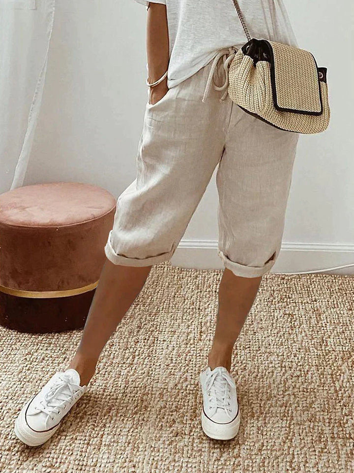 Lunara | Pantaloni Corti in Cotone