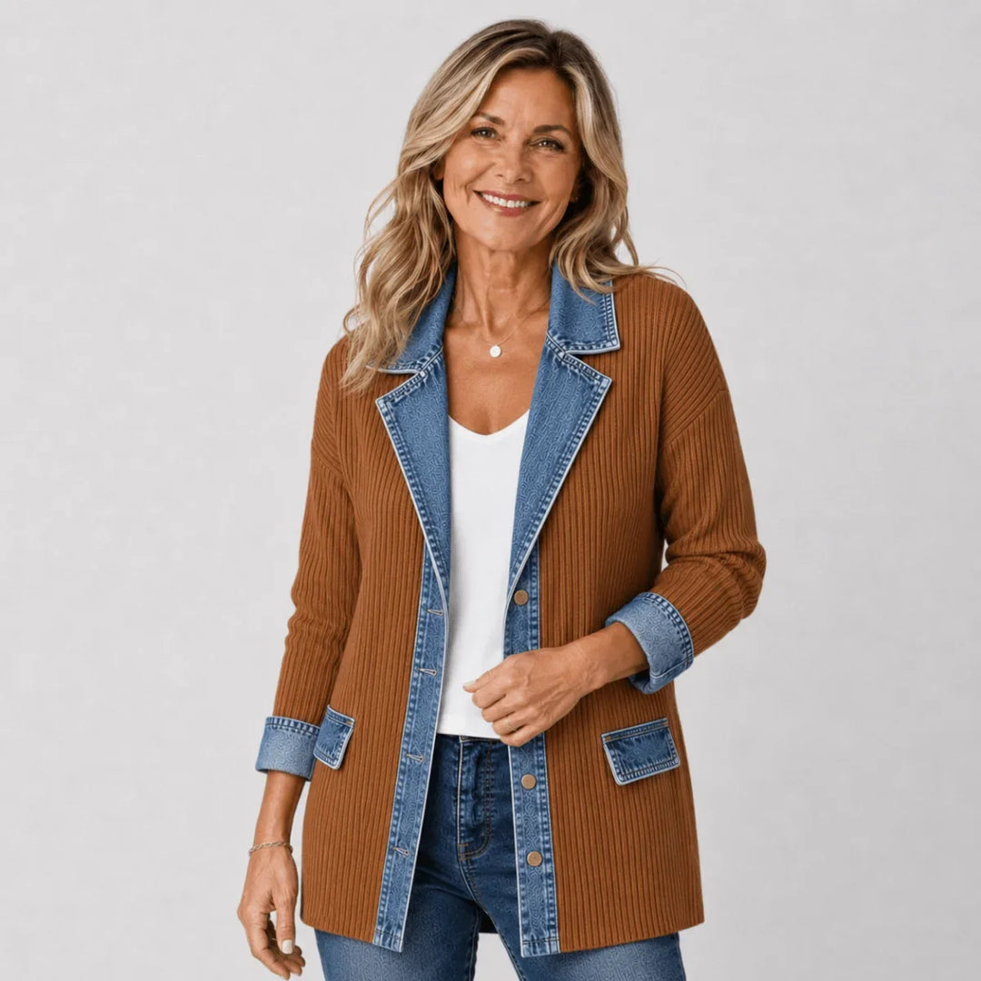 Iona | Giacca di Jeans Rilassata e Raffinata