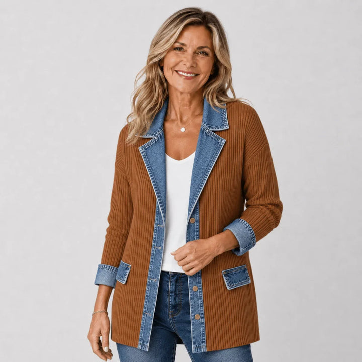 Iona | Giacca di Jeans Rilassata e Raffinata