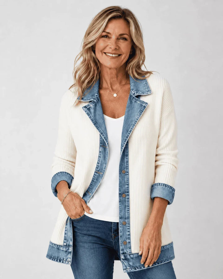 Iona | Giacca di Jeans Rilassata e Raffinata