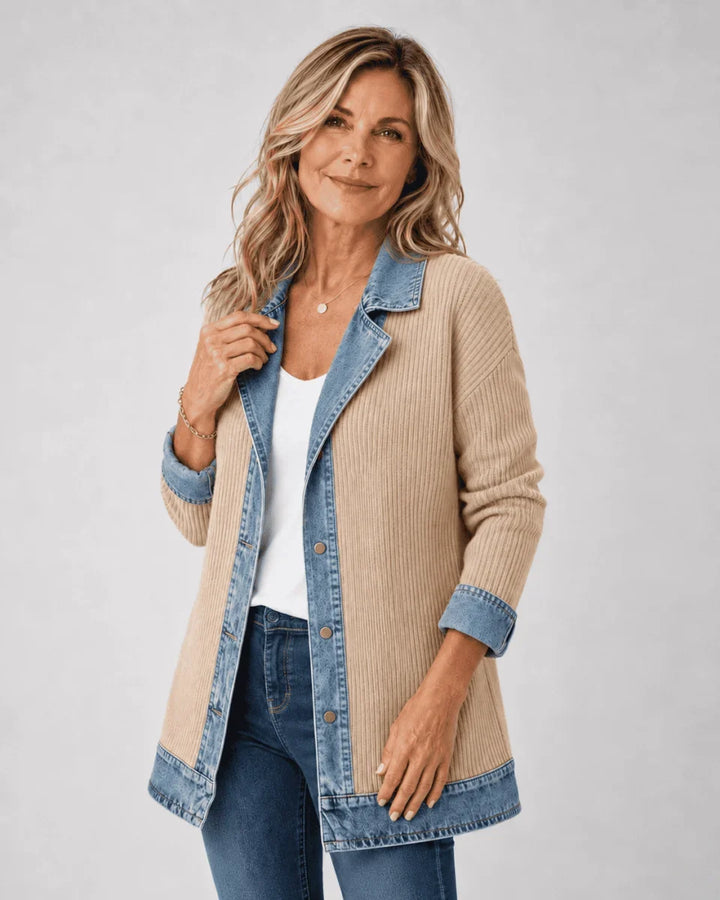 Iona | Giacca di Jeans Rilassata e Raffinata