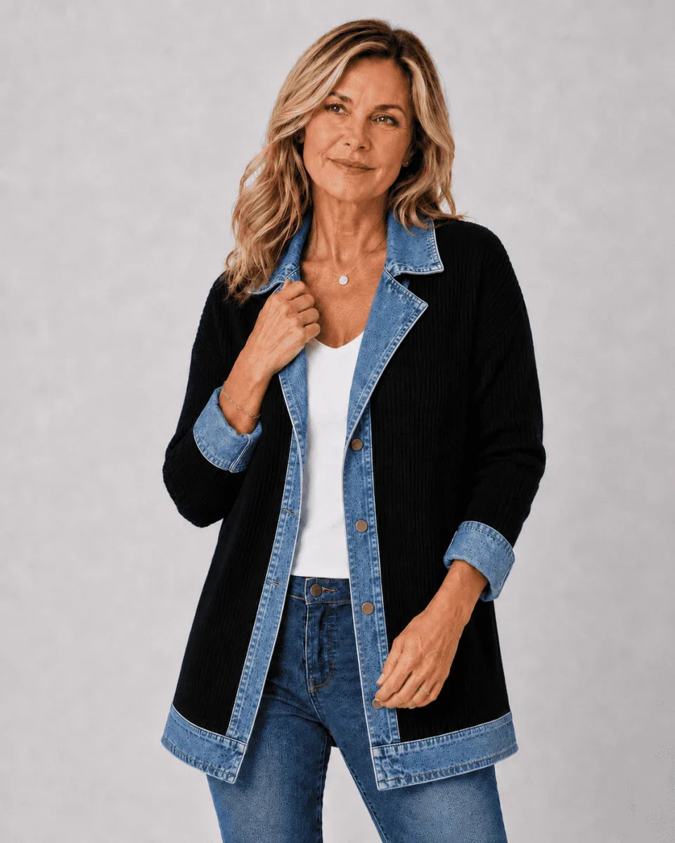 Iona | Giacca di Jeans Rilassata e Raffinata