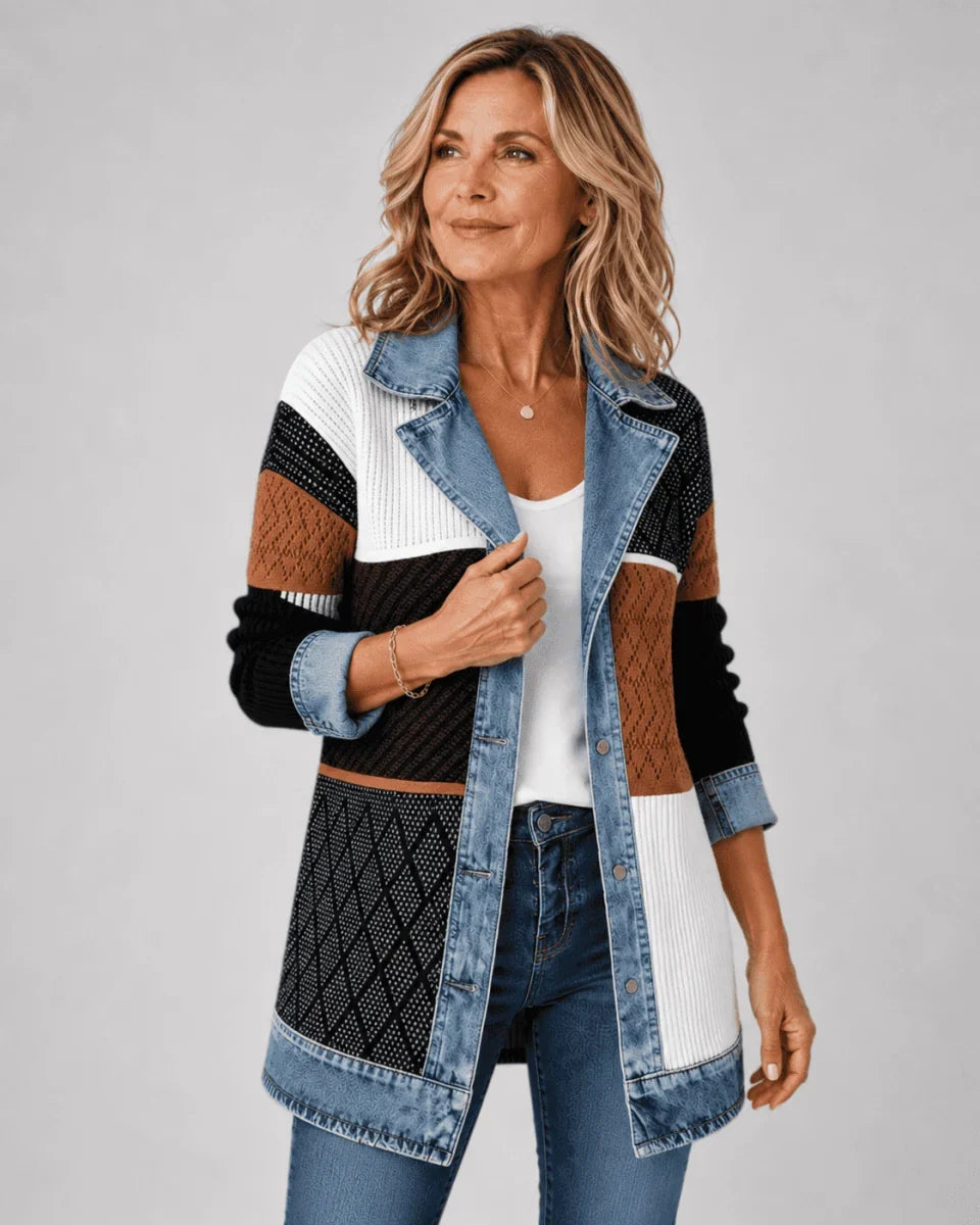 Iona | Giacca di Jeans Rilassata e Raffinata