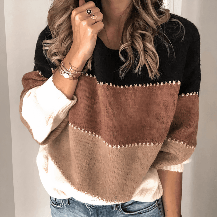 Onorina | Maglione a blocchi di colore