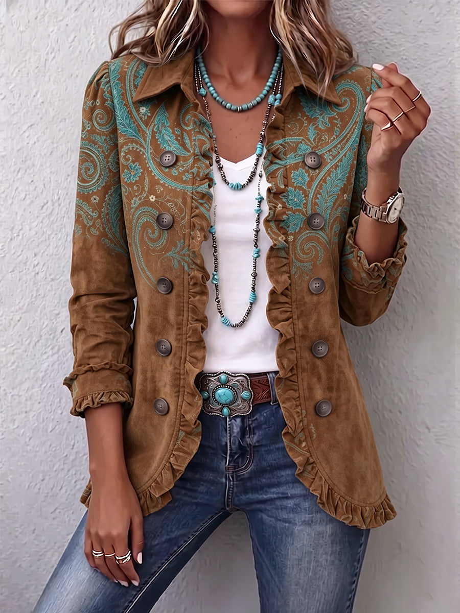 Ombretta | Giacca con Volant in Stile Paisley