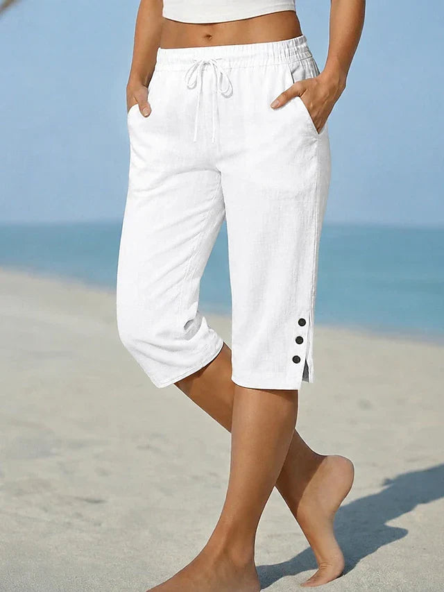Delfina | Pantaloni Capri a Lunghezza Polpaccio